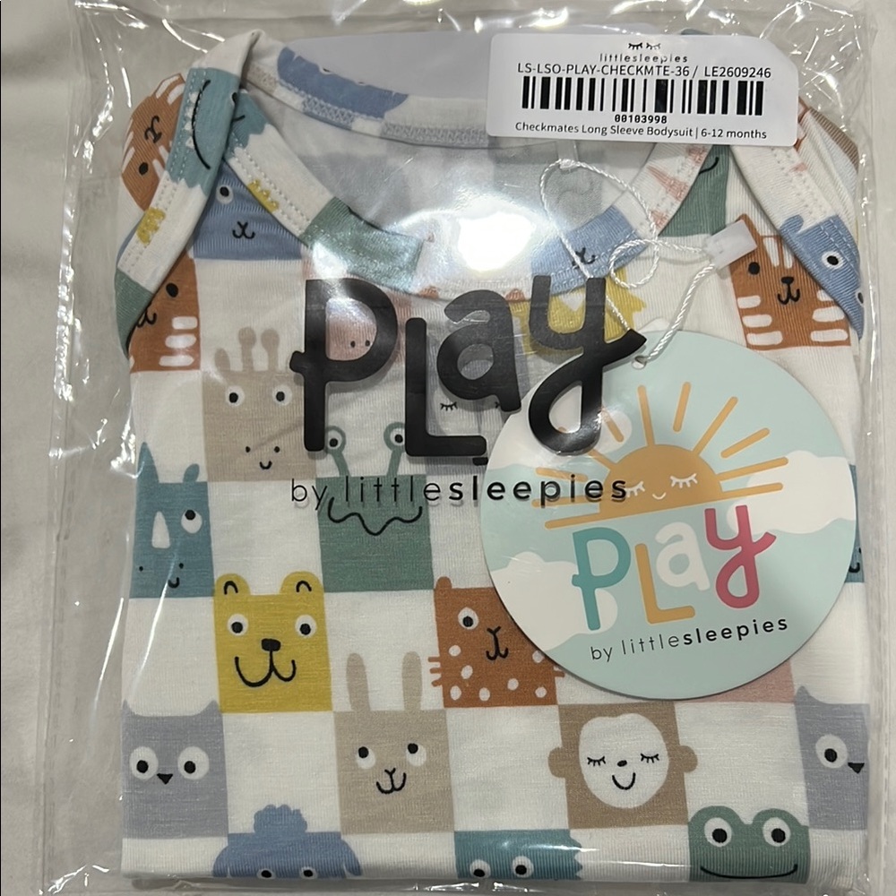Little Sleepies Play Checkmates Long Sleeve Bodysuit
